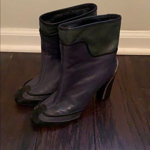 Diane Von Furstenberg TriColor Heeled Bootie